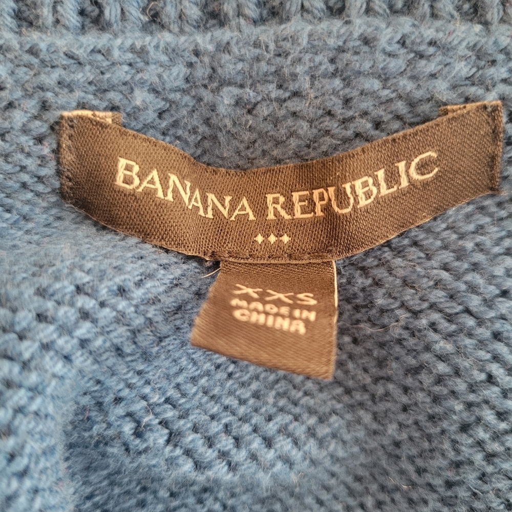 Banana Republic Sea Green Crewneck Oversized Sweater Size XXS - Picture 5 of 5